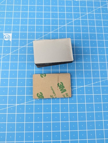 Etichetta placca laminato argento (con marcatura laser e supporto adesivo 3M incluso) - Foto 2 di 2
