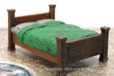 Tavern ~ BED QUEEN/DOUBLE (Green) D&D Pathfinder Warlock Tiles miniature