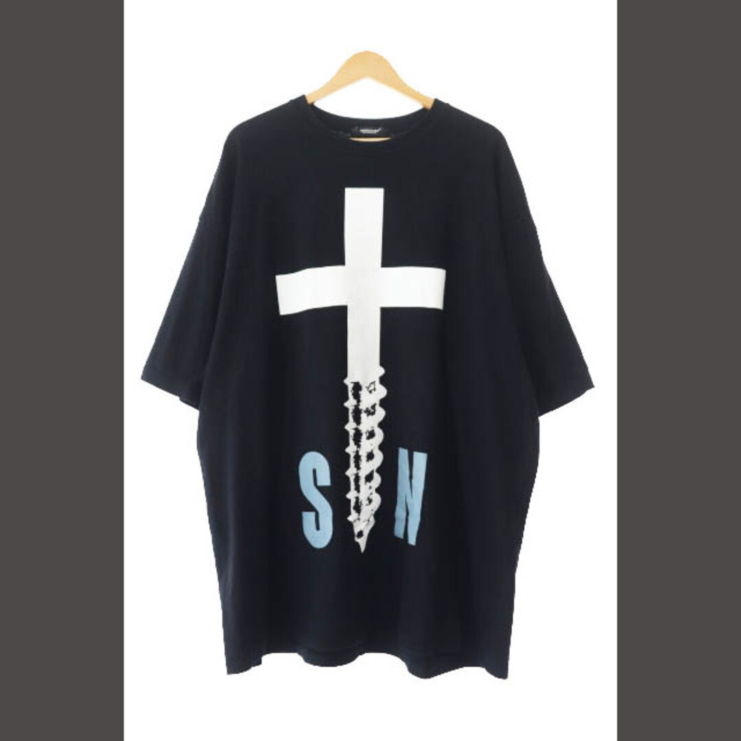 Undercover 24SS BIG TEE CROSS SCREW SN PRINT SHORT SLEEVE T-SHIRT 