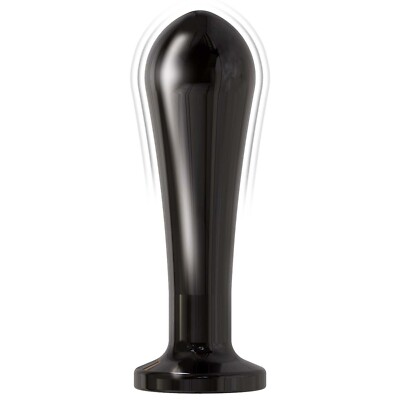 Remote Control Metal Anal Plug 10-Function Rechargeable Vibrating Black |  eBay