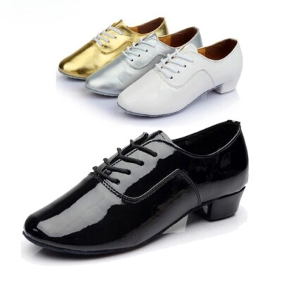 Men's Latin Shoes Ballroom  Dance Shoes Performance Show Soft Sole Modern Shoes