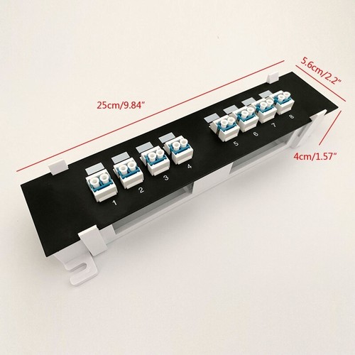 LC Fibre Optique Murale Ethernet Câble Barre Keystone Jack RJ45 Coupleur - Photo 8/8