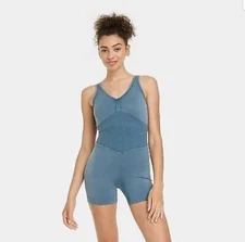 Women's Seamless Short Bodysuit - JoyLab Blue XL