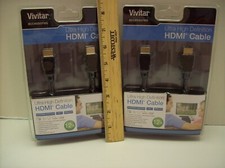  Quantity 2 Vivitar Ultra High Definition HDMI Cables 12 Feet - NEW/Sealed