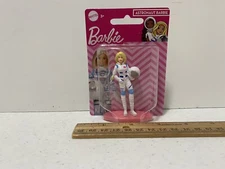 Mattel Barbie 2.5" Mini Figurine or Cake Topper, Astronaut Barbie, New
