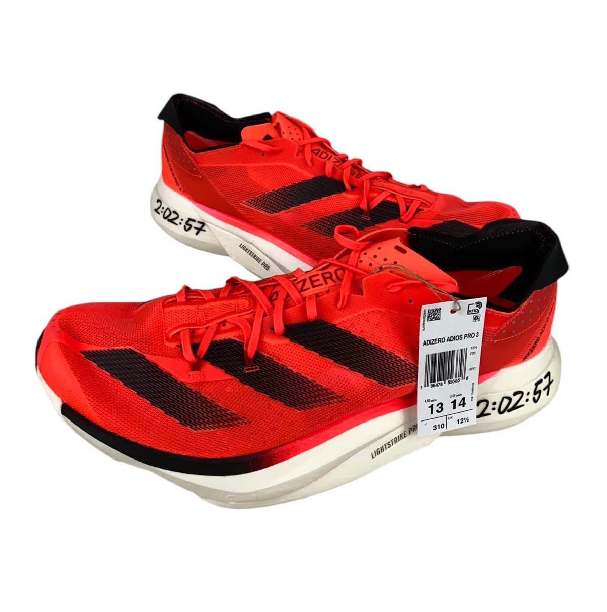 НОВЫЕ кроссовки Adidas Adizero Adios Pro 3 Scarlet Black Мужские Размер 13 ID3634