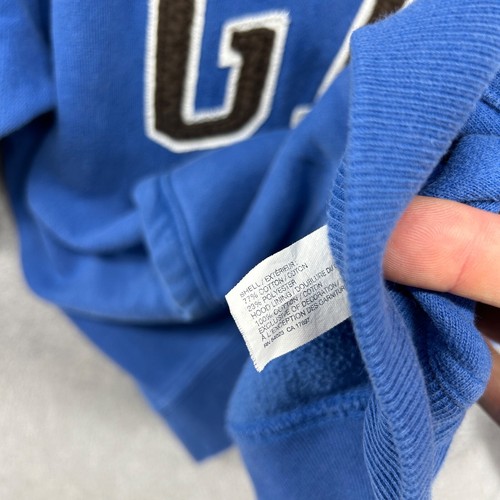 Gap Hoodie Kids Size XL 12 Blue Spell Out VTG Long Sleeve Logo - Picture 8 of 12