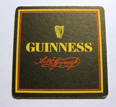 Guinness Irish Draught Beer Mat Coaster Ireland Dublin  