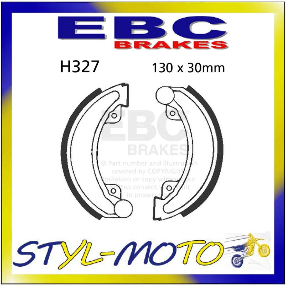 H327 Patins de Frein Avant Gauche EBC Honda CR 250 R 1981 - Photo 1/1
