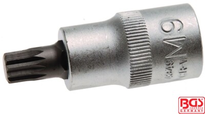 BGS Tools 1/2'' Bit Socket Spline M9 x 55mm 4349
