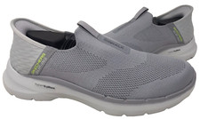 Skechers Men's Slip-Ins GO WALK Hyper Pillars Walking Shoes Gray Size:9 122D