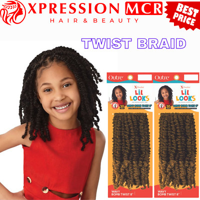 Feme Outre X-Pression Lil Looks - Wavy Bomb Twist 8'' Zoll UK Verkäufer