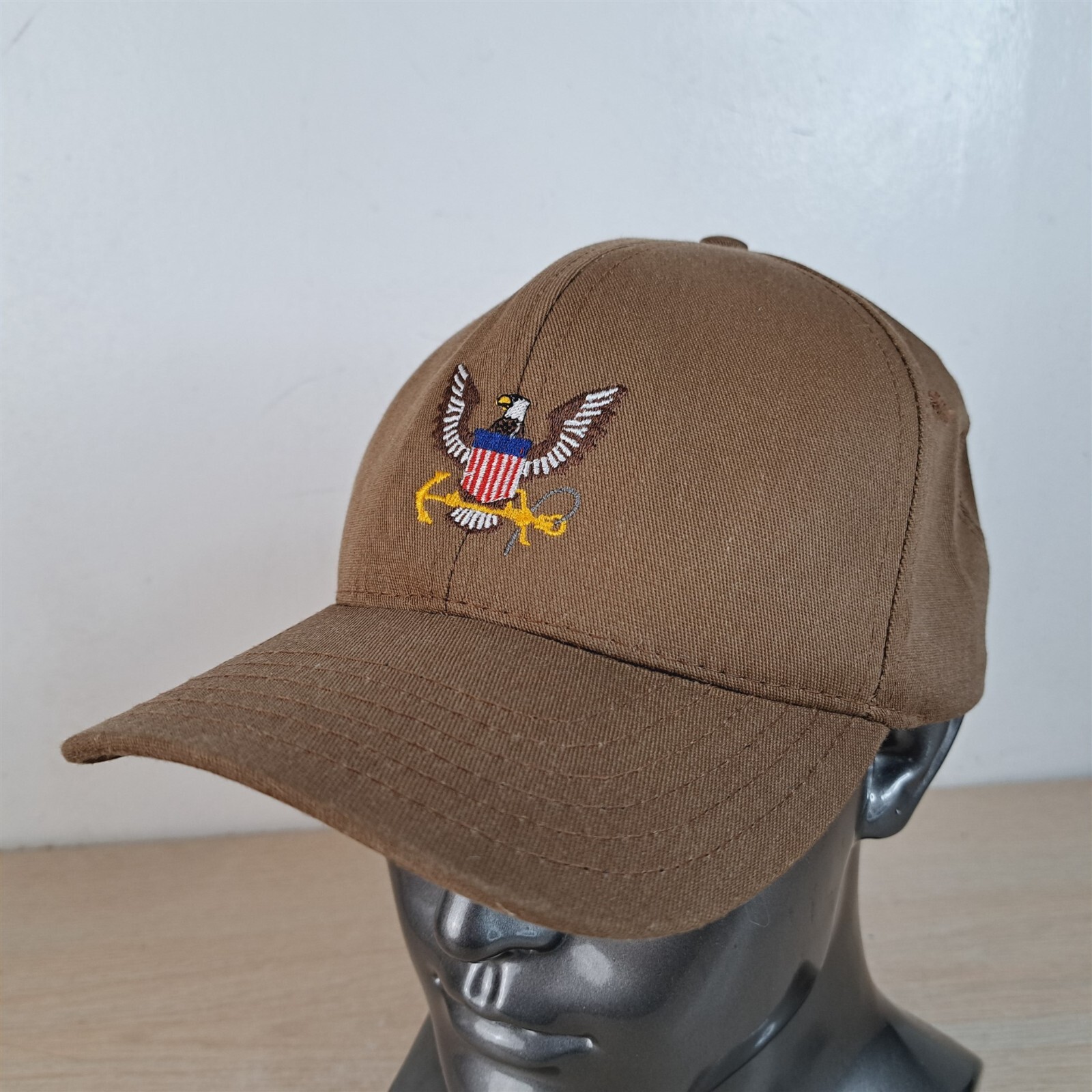 NAVY EAGLE CREST/ANCHOR ADJUSTABLE STRAPBACK BASE… - image 3