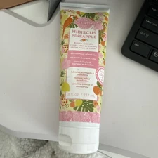 Scentsy Body Cream - Hibiscus Pineapple - 8 fl oz - Sunflower oil & aloe - NEW