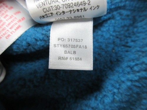 Patagonia Better Sweater Girls Small Blue Quarter Zip Logo Youth Kids - Picture 9 of 13