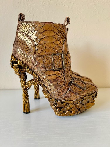 Alexander McQueen Snakeskin Gold 3D 