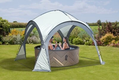 GARDEN STORE DIRECT Garden Gazebo Dome Shelter Party Tent 4 Mesh Walls 2 Sun Shade Walls Huge Size !