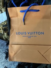 Authentic Louis Vuitton Paper Gift shopping Bag Orange