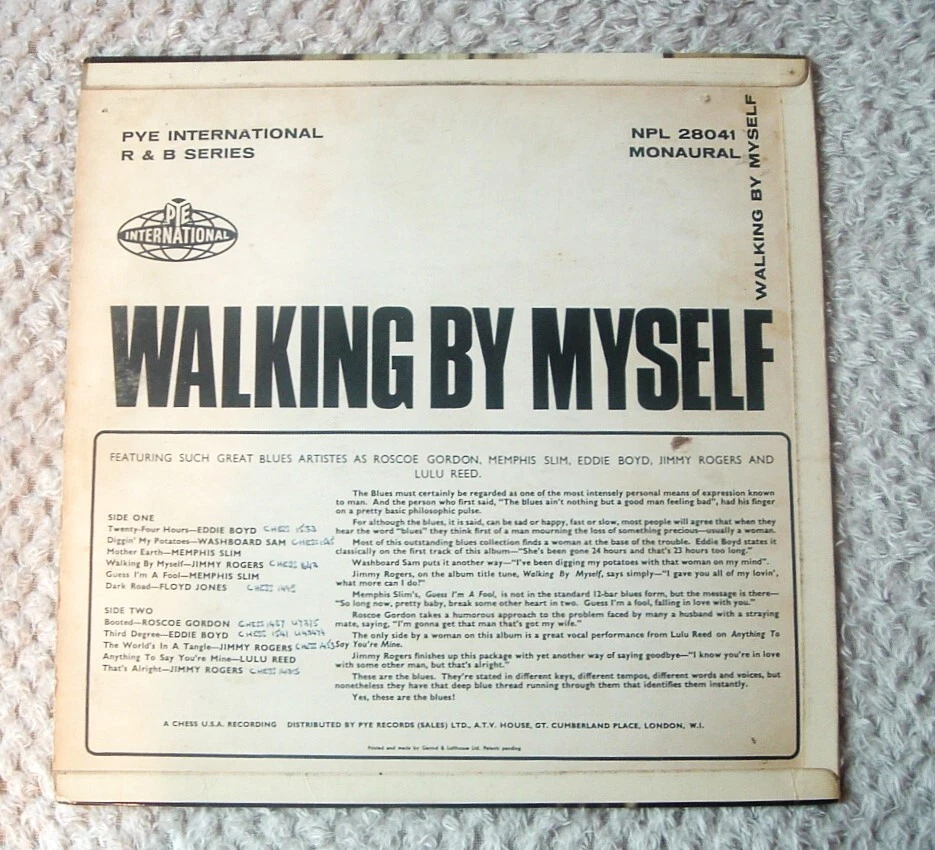 Blues LP EDDIE BOYD JIMMY ROGERS Walking By Myself/Pye International R&B (1964) - Image 2 of 3