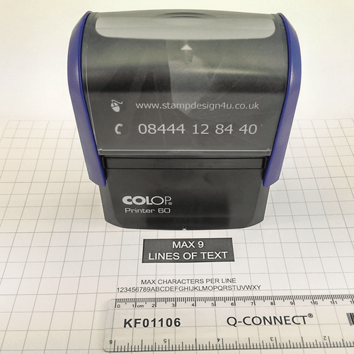 Estampillas de goma personalizadas Nuevas estampillas tinta negra autoentintado COLOP NHS dirección comercial - Imagen 6 de 6