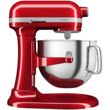 Robot ptissier sur socle KitchenAid 5KSM70SHXECA rouge pomme avec bol relevable