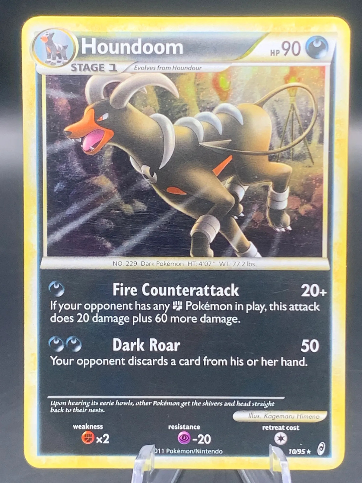 Pokemon 2011 Call of Legends Houndoom Rare #10/95 - LP [BLISS]