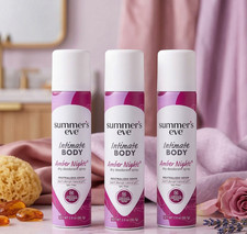 Summer's Eve Amber Nights Refreshing Feminine Spray 2oz Pack of 3 New