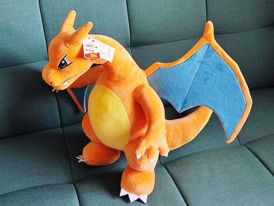 BUILD A BEAR PLÜSCHTIER STOFFTIER - POKEMON NEU MIT ETIKETT - 432101 JUMBO CHARIZARD UNBENUTZT NEUWERTIG