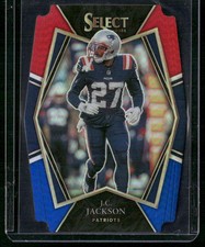 2021 Panini Select #124 J.C. Jackson Red and Blue Prizm Die Cut