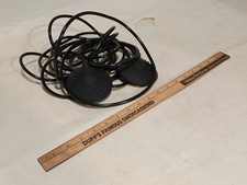 Lote de 2 Fuelles de Aire Pres Interruptor de Pie Neumático Actuador de Aire Manguera Larga Negra