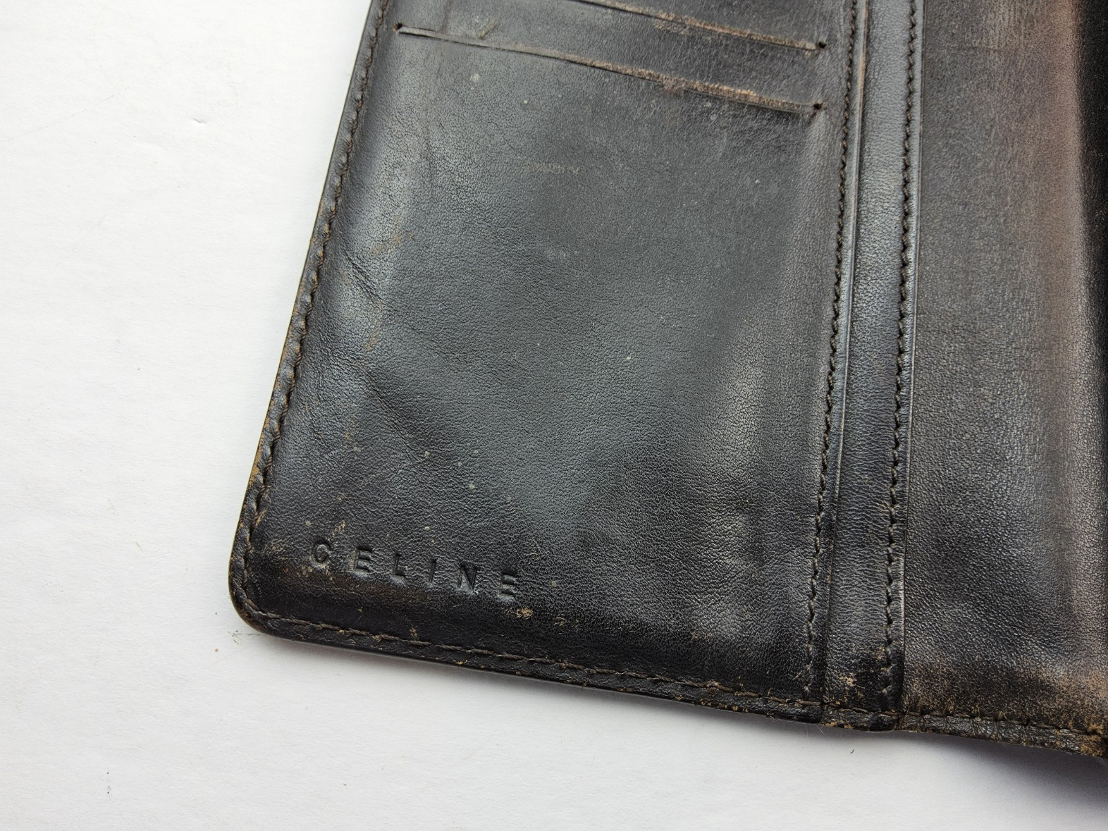 CELINE Logo Macadam Pattern Full Size Snap Wallet - image 5