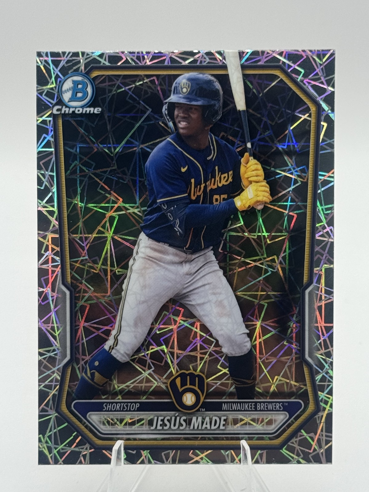 2025 Bowman Chrome - Prospects Jesus Made #BCP-245 Laser Refractor (RC)