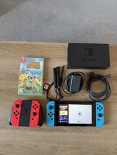 Nintendo Switch 1 32GB Dock Joycons Grips Charging Dock and Additional Games
