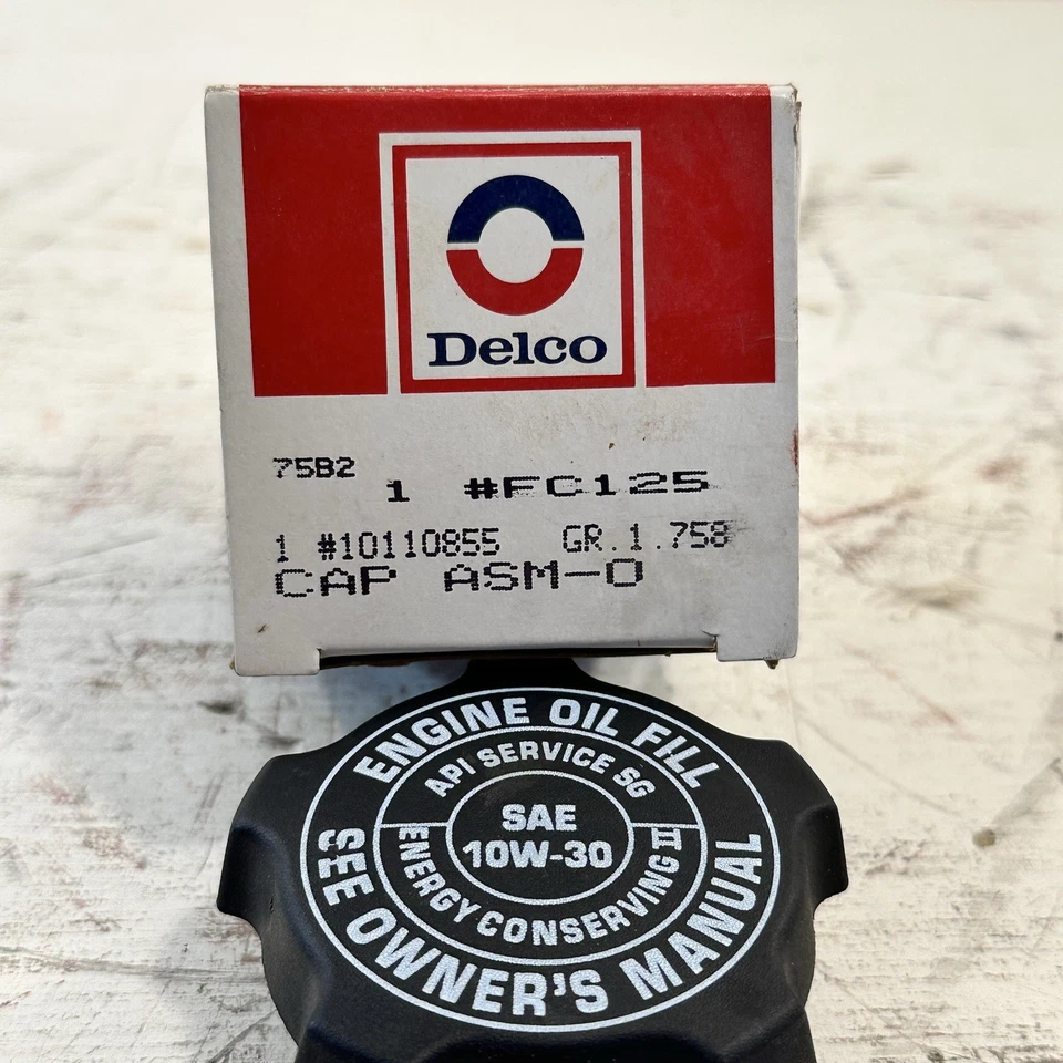 Nuevo GM 1011085 1982-88 Chevy Pontiac Camaro Monte SS Firebird V8 tapa de llenado de aceite Foto 3 de 4