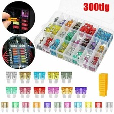 300Stk KFZ Sicherungen mini Sortiment Set 2A-40A Auto Flachsicherungen 11+19 mm