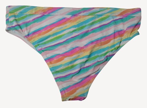 Xhilaration Womens Rainbow High Leg High Waist Swim Bottom 3X NWT - Picture 4 of 4