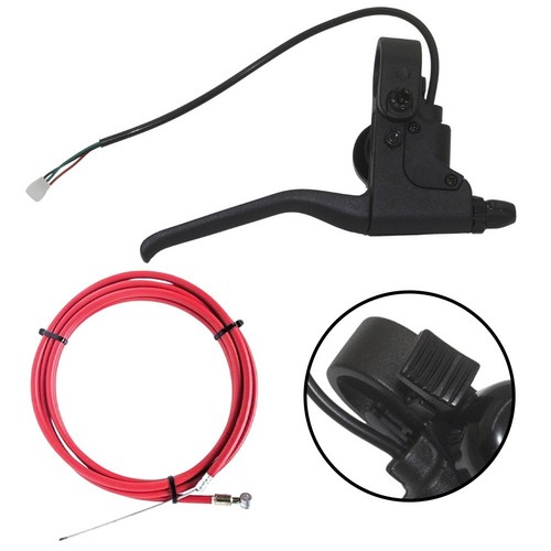 Poignée De Frein Avec Cloche Pour Scooter 8,5 Pouces – Alliage D'aluminium, Câble 600 Mm, Compatible Guidon 22 Mm, Facile à Installer