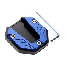 Motorcycle Kickstand Extender Foot Side Stand Extension Pad Support Plate Blue