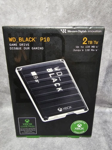 Western Digital BLACK P10 Game Drive for Xbox 2TB External USB 3.2 New Sealed