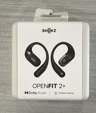 New Shokz OpenFit 2 Plus Open Ear True Wireless Earbuds Black SEALED T921