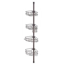 Corrosion-Resistant Corner Caddy Pole 56-114in Stainless Steel