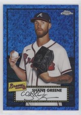 2021 Chrome Platinum Anniversary Blue Mini-Diamond Refractor Shane Greene 0hw6