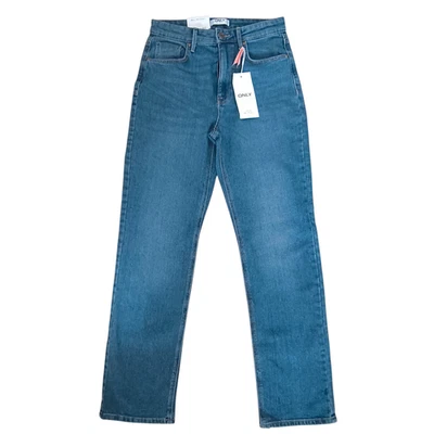 ONLY Jeans Damen Willow Gr W30/L32 High Waist Slim Fit Mid Blue Stretch NEU - Bild 1 von 4