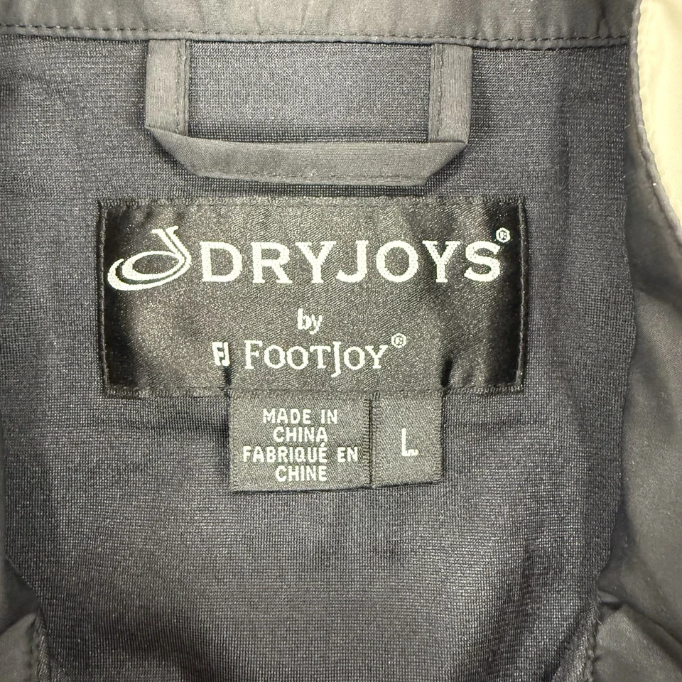 FootJoy DryJoy Wind Shirt Men’s L Beige Pullover Rain Golf Short Sleeve - Image 2 of 4