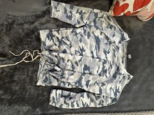 Venus XL Camo Cold Shoulder Sweat Shirt