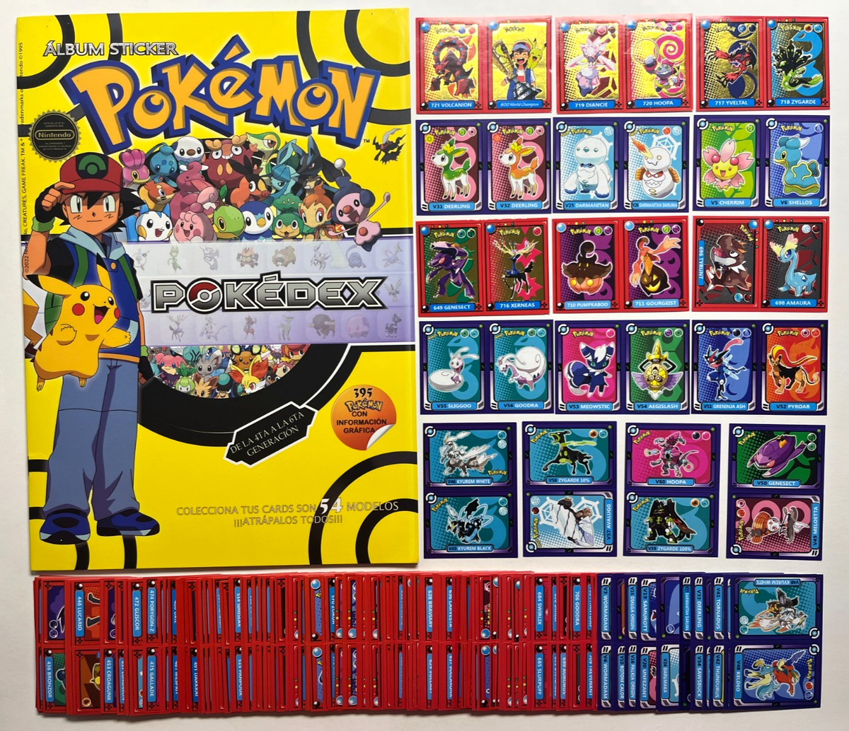 ALBUM POKEMON POKEDEX Vol Full Set 395/395 Stickers Peru 2022
