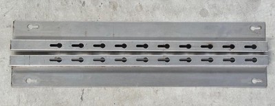 2X Stainless Steel 23.5'' Side Panels for Bracket Shelving Racks, Lab/Commercial