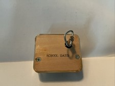 Wind Up Music Box Movement School Days Mechanical Key Wound With Key New Old Stk