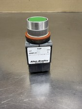 Allen Bradley 800MR-A1 Green Momentary Guarded Flush Push Button New