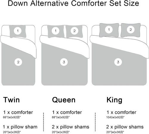 downluxe Lightweight Plaid Comforter Set (Queen) with Queen, Blue/White - Picture 7 of 7